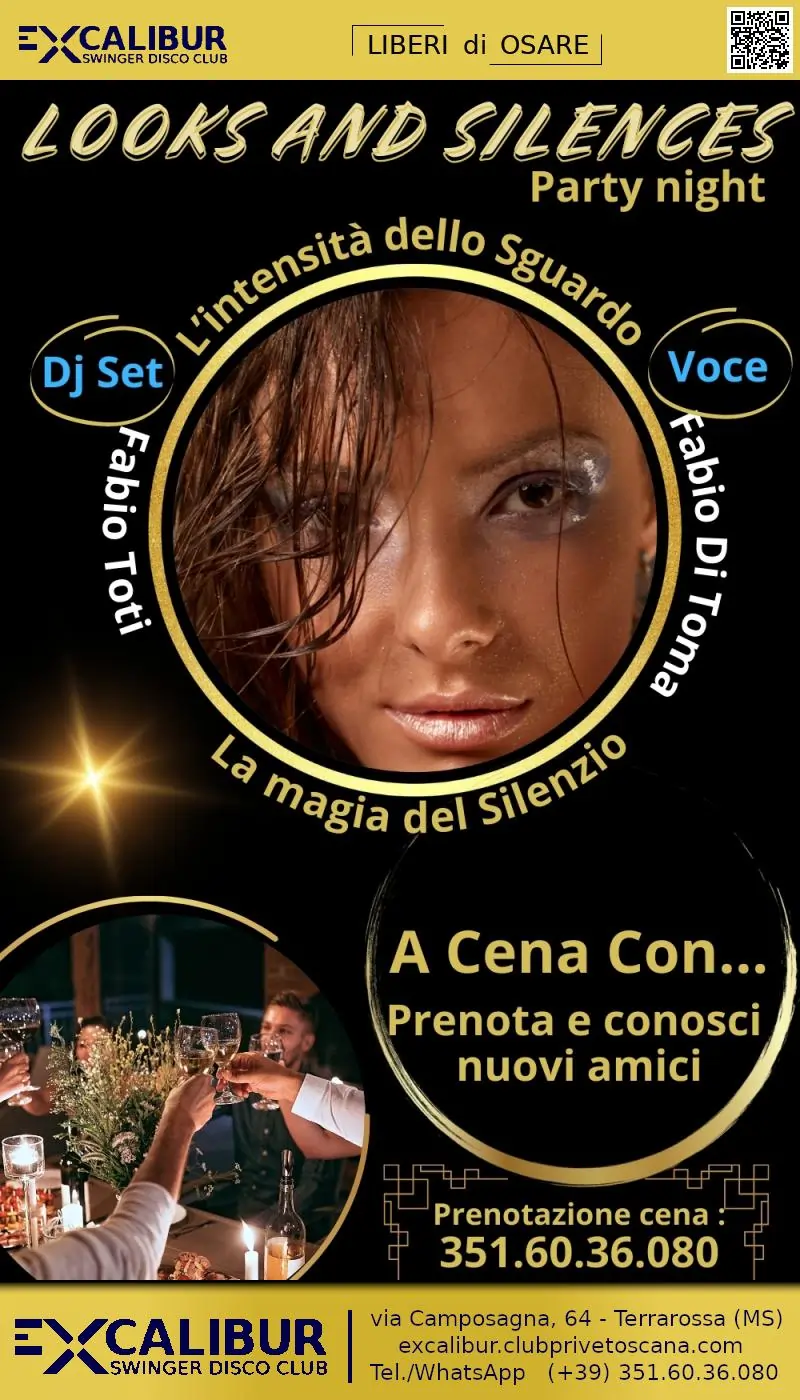 Swinger club prive evento LOOKS AND SILENCES Party Night